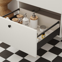 Tiroir extérieur Simplex 25kg hauteur 88mm - profondeur 440mm - acier - Gris antracite - EMUCA