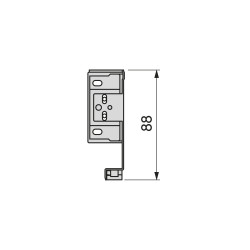 Tiroir extérieur Simplex 25kg hauteur 88mm -  profondeur 490mm -  acier -  Gris antracite - EMUCA