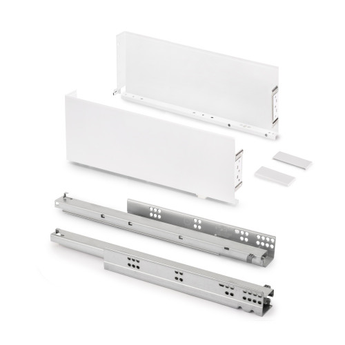 Tiroir extérieur Simplex 25kg hauteur 159mm -  profondeur 440mm -  acier -  peint en blanc - EMUCA