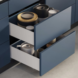 Tiroir extérieur Simplex 25kg hauteur 159mm -  profondeur 440mm -  acier -  peint en blanc - EMUCA