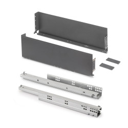 Tiroir extérieur Simplex 25kg hauteur 159mm -  profondeur 440mm -  acier -  Gris antracite de marque EMUCA, référence: B9336200