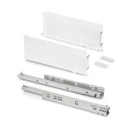 Tiroir extérieur Simplex 25kg hauteur 159mm -  profondeur 490mm -  acier -  peint en blanc de marque EMUCA, référence: B9336300