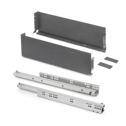 Tiroir extérieur Simplex 25kg hauteur 159mm -  profondeur 490mm -  acier -  Gris antracite de marque EMUCA, référence: B9336400