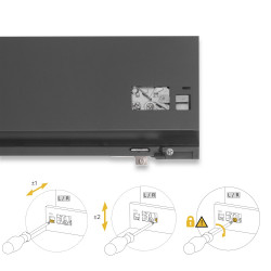 Tiroir extérieur Protone 30kg - coulisses à sortie totale et fermeture amortie - hauteur 131mm - profondeur 500mm - Acier - - EMUCA