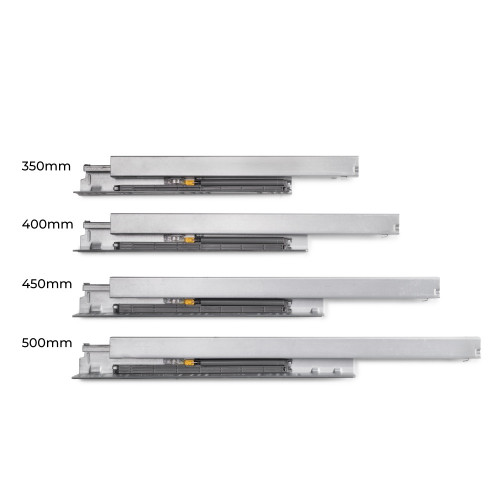 Tiroir extérieur Protone 30kg  -  coulisses à sortie totale et fermeture amortie -  hauteur 178mm -  profondeur 350mm -  Acier - - EMUCA