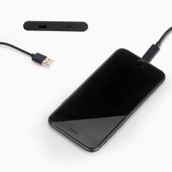 Connecteur USB A+C Linky (81x12mm) -  5V DC 2A (10W) -  Plastique noir -  Plastique - EMUCA