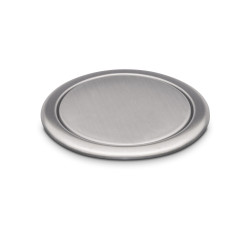 Multiconnecteur Vertikal Push 60 -  diamètre 60 mm -  3 prises de type Schuko -  1 USB de type A -  1 USB de type C -  Acier et  - EMUCA