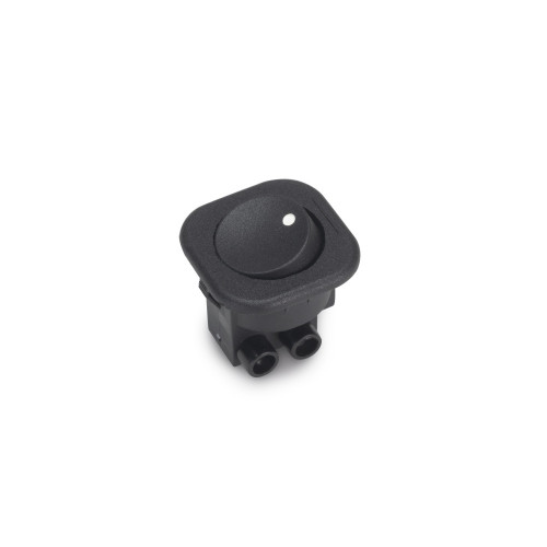 Lot de 10 interrupteurs à encastrer D21x21 -  Plastique -  Noir - EMUCA