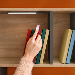 Luminaire LED Kaus Black rechargeable par usb avec capteur tactile - 400mm - Peint en noir - Plastique et Aluminium - EMUCA