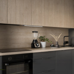 Luminaire LED Kaus Black rechargeable par usb avec capteur tactile - 400mm - Peint en noir - Plastique et Aluminium - EMUCA