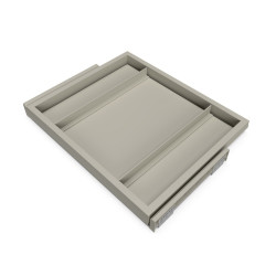Kit de châssis coulissant avec fermeture souple pour armoires - réglable - module 600mm - Gris pierre - EMUCA
