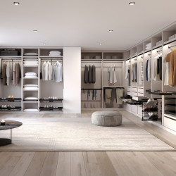 Kit de châssis à glissière avec fermeture souple pour armoires -  réglable -  module 600mm -  Noir texturé - EMUCA