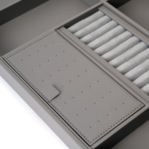 Kit tiroir organisateur et rack ajustable Quartz pour armoires -  glissières extension totale et à fermeture douce -  Module 80c - EMUCA