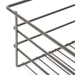 Kit tiroir en fil métallique et rack ajustable Quartz pour armoires -  glissières extension totale et à fermeture douce -  Modul - EMUCA