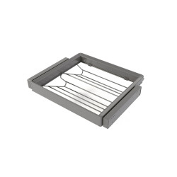 Kit tiroir à chaussures et rack ajustable Quartz pour armoires -  glissières extension totale et à fermeture douce -  Module 60c de marque EMUCA, référence: B9344600