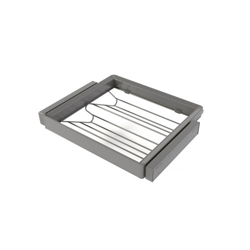 Kit tiroir à chaussures et rack ajustable Quartz pour armoires -  glissières extension totale et à fermeture douce -  Module 60c - EMUCA