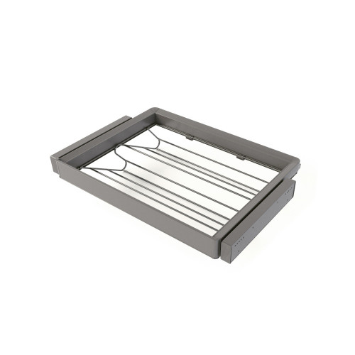Kit tiroir à chaussures et rack ajustable Quartz pour armoires -  glissières extension totale et à fermeture douce -  Module 70c - EMUCA