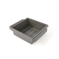 Kit panier métallique et rack ajustable Quartz pour armoires -  glissières extension totale et à fermeture douce -  Module 60cm  de marque EMUCA, référence: B9345000