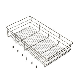 Tiroir en fil métallique pour armoires et dressings Quartz -  740mm (M90) -  Acier -  Titane de marque EMUCA, référence: B9348600