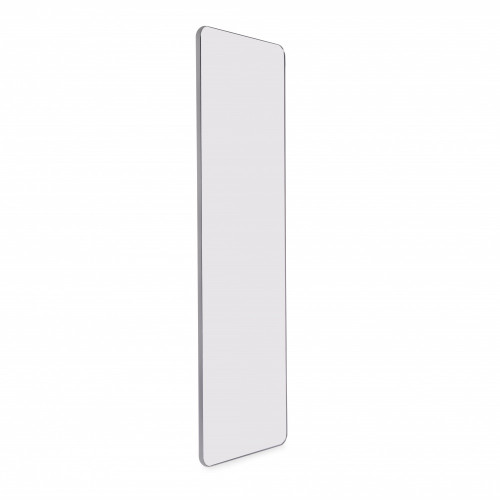 Miroir extractible pour armoires et dressings Quartz -  pivotant à 180° -  1.000x300mm -  Aluminium -  verre et acier -  Titane - EMUCA