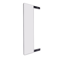 Miroir extractible pour armoires et dressings Quartz - pivotant à 180° - 1.000x300mm - Aluminium - verre et acier - Titane - EMUCA