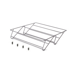 Tiroir à chaussures pour armoires et dressings Quartz -  440 (M60) -  Acier -  Titane de marque EMUCA, référence: B9349000