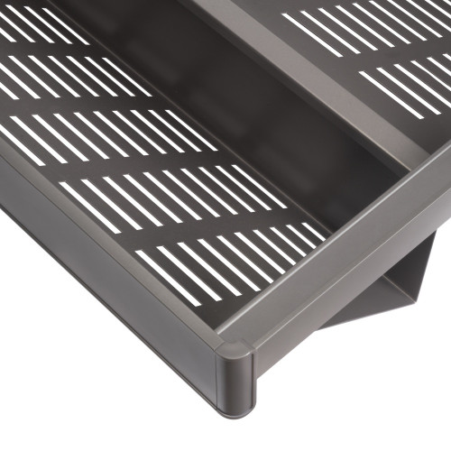 Kit de range-chaussures extractible pour armoires Quartz -  réglable -  module 700mm -  Acier -  aluminium et plastique -  Titan - EMUCA