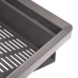 Kit de range-chaussures extractible pour armoires Quartz -  réglable -  module 800mm -  Acier -  aluminium et plastique -  Titan - EMUCA