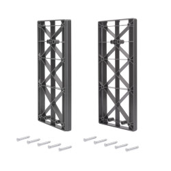 Accessoire latéral pour penderie rabattable pour armoire Sway -  Plastique -  Titane de marque EMUCA, référence: B9350100