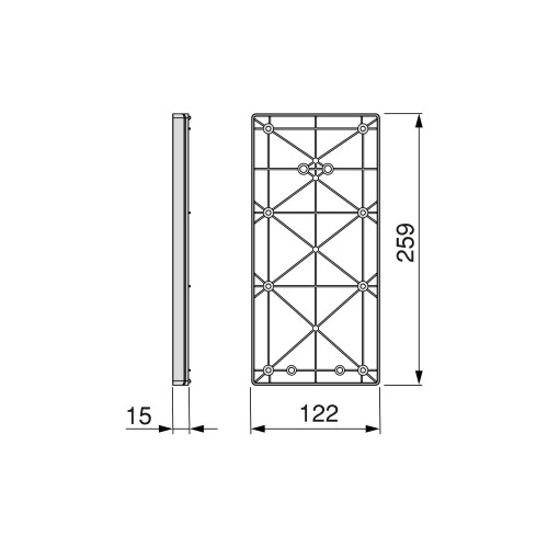 Accessoire latéral pour penderie rabattable pour armoire Sway -  Plastique -  Titane - EMUCA