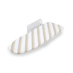 Table à repasser murale pliante Iron Wall -  pivotante 180º -  en acier et en bois -  Blanc de marque EMUCA, référence: B9350900