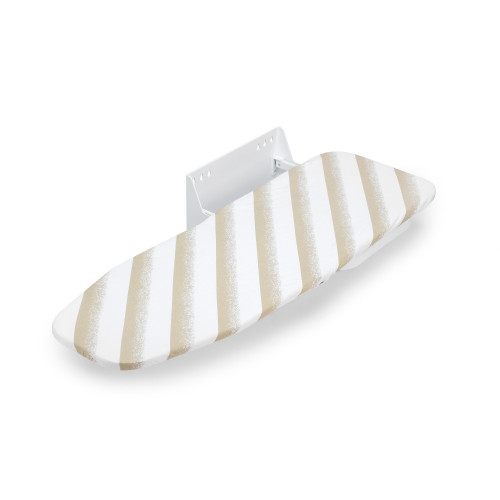 Table à repasser murale pliante Iron Wall -  pivotante 180º -  en acier et en bois -  Blanc - EMUCA