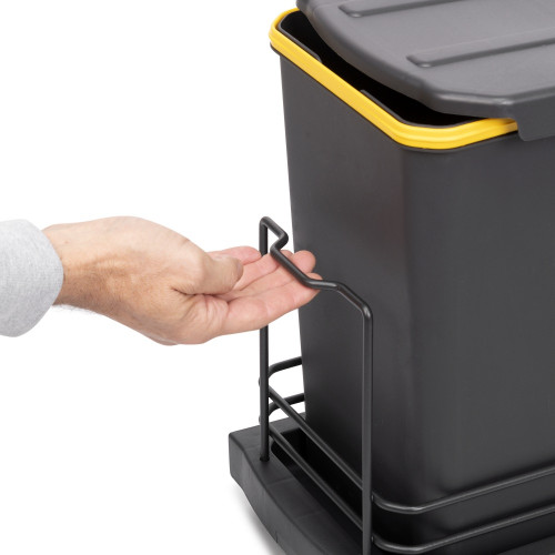 poubelle de recyclage pour montage inférieur et extraction manuelle/automatique pour meuble de cuisine Recycle 2x12litres -  Pla - EMUCA