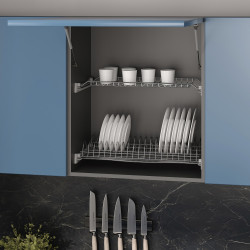 Égouttoir Suprastar pour module -  600 -  Acier -  Chromé - EMUCA