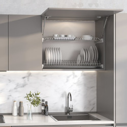 Égouttoir Suprastar pour module -  600 -  Acier -  Chromé - EMUCA