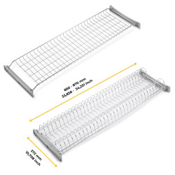 Égouttoir Suprastar pour module -  900 -  Acier -  Chromé - EMUCA