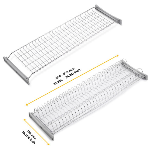 Égouttoir Suprastar pour module -  900 -  Acier -  Chromé - EMUCA