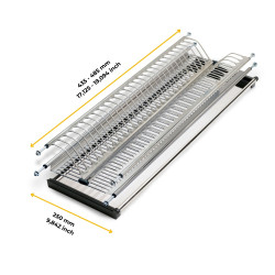 Égouttoir acier inoxydable Drynox - module 500mm - acier inoxydable - EMUCA