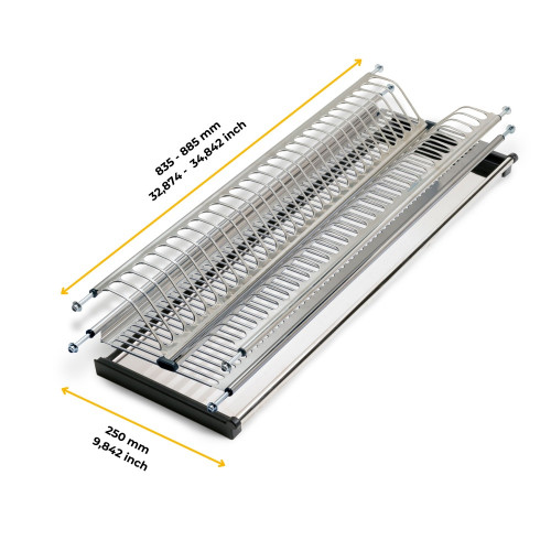 Égouttoir acier inoxydable Drynox -  module 900mm -  acier inoxydable - EMUCA