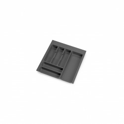 range-couverts Optima pour tiroir universel -  module 500mm -  Plastique -  Gris antracite de marque EMUCA, référence: B9354100