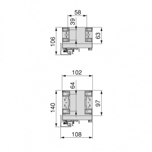 Porte-bouteilles latéral extractible Titane Simplex avec fermeture amortie -  module 150mm -  Gris anthracite - EMUCA