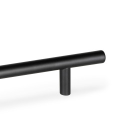 Lot de 10 poignées pour meubles Orlando -  L252mm -  entraxe 192mm -  Acier -  Peint en noir - EMUCA