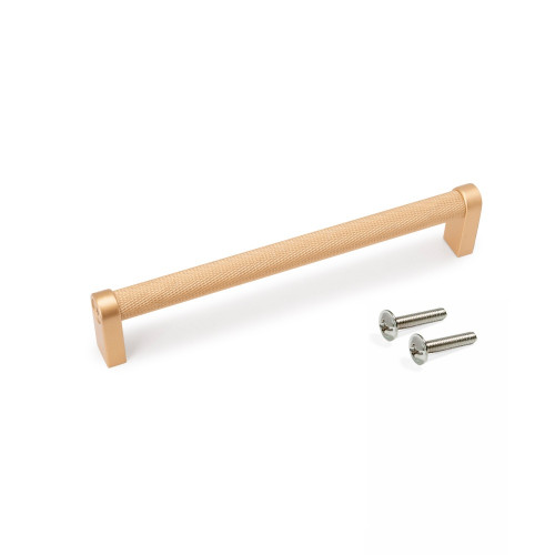 Lot de 5 poignées pour meubles Bergen -  L173mm -  entraxe 160mm -  Aluminium  -  peint en or - EMUCA