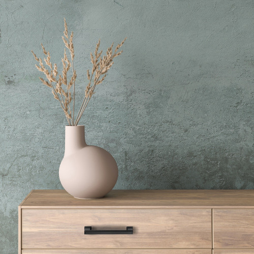 Lot de 5 poignées pour meubles Tanger -  L147.5mm -  entraxe 128mm -  Zamak  -  Peint en noir - EMUCA