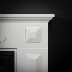 Cheminée électrique - Puglia - 1800 W avec effet flamme réaliste, chauffage 17 à 27 °C - Bluetooth Wi-Fi - DLC Home