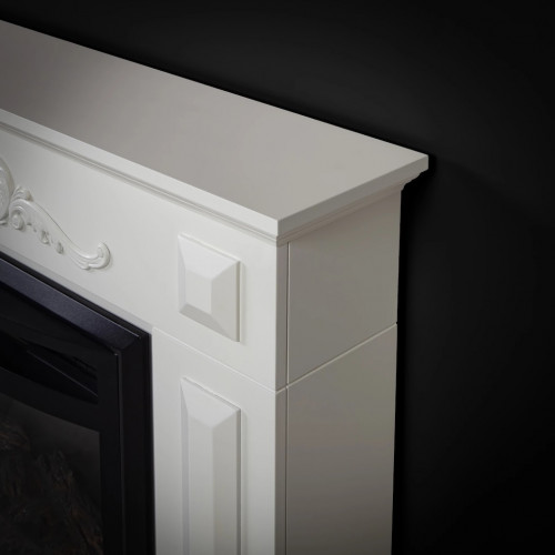 Cheminée électrique - Puglia - 1800 W avec effet flamme réaliste, chauffage 17 à 27 °C - Bluetooth Wi-Fi - DLC Home