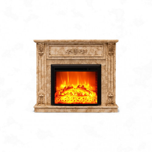 Cheminée électrique - Rosmarin - 1800 W avec effet flamme réaliste, chauffage 17 à 27 °C - Bluetooth Wi-Fi - DLC Home