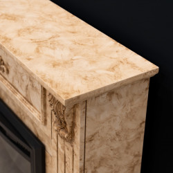 Cheminée électrique - Rosmarin - 1800 W avec effet flamme réaliste, chauffage 17 à 27 °C - Bluetooth Wi-Fi - DLC Home