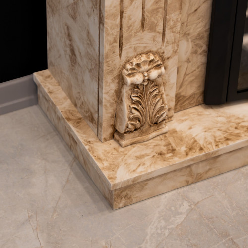 Cheminée électrique - Rosmarin - 1800 W avec effet flamme réaliste, chauffage 17 à 27 °C - Bluetooth Wi-Fi - DLC Home