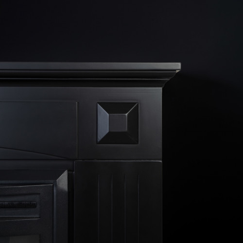 Cheminée électrique - Vernazza - 1800 W avec effet flamme réaliste, chauffage 17 à 27 °C - Bluetooth Wi-Fi - DLC Home